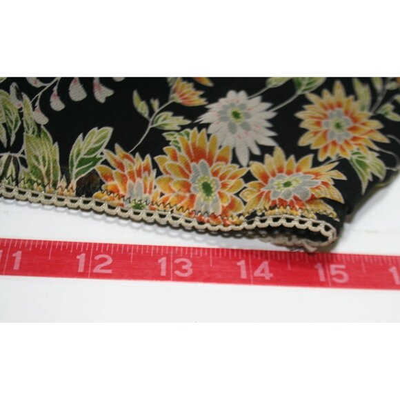 Sundance 100% Silk Black Floral Maxi Skirt Womens Large Flowy Romantic Luxe Boho - Picture 7 of 7